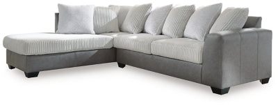 Seccional de 2 piezas Clairette Court con chaise longue