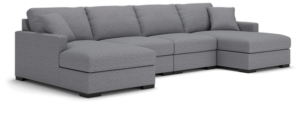 Omaha by Ashley 4-Piece Double Storage Chaise Sectional