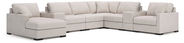 Omaha by Ashley 8-Piece Sectional with Storage Chaise and Storage Consoles