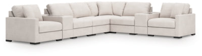 Seccional de 8 piezas Omaha by Ashley con consolas de almacenamiento