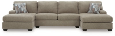Seccional de 3 piezas Newellen con chaise longue doble