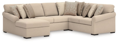 Seccional LadyMae de 4 piezas con chaise