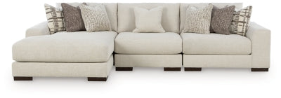 Seccional Barrelton de 3 piezas con chaise longue
