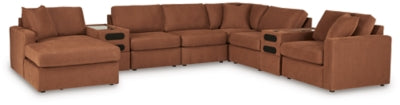 Seccional Modmax de 8 piezas con sistema de audio y chaise longue