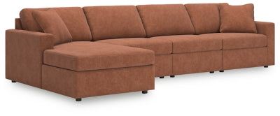 Seccional Modmax de 4 piezas con chaise longue