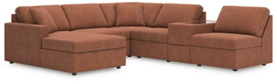 Seccional Modmax de 6 piezas con chaise longue