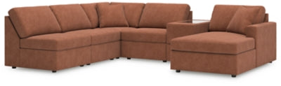 Seccional Modmax de 6 piezas con chaise longue