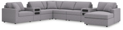 Seccional Modmax de 8 piezas con sistema de audio y chaise longue