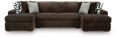 Midnight-Madness 3-Piece Sectional with Chaise
