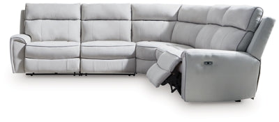 Seccional reclinable eléctrico Grafton Pike de 5 piezas
