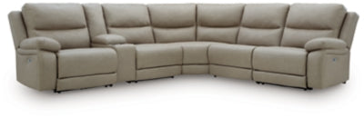 Seccional reclinable eléctrico Brannigan de 6 piezas