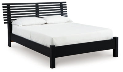 Cama Queen con paneles de láminas Danziar