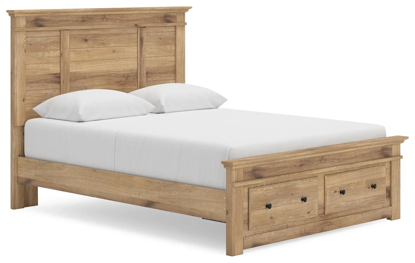 Cama Queen con almacenamiento y paneles Fenderport