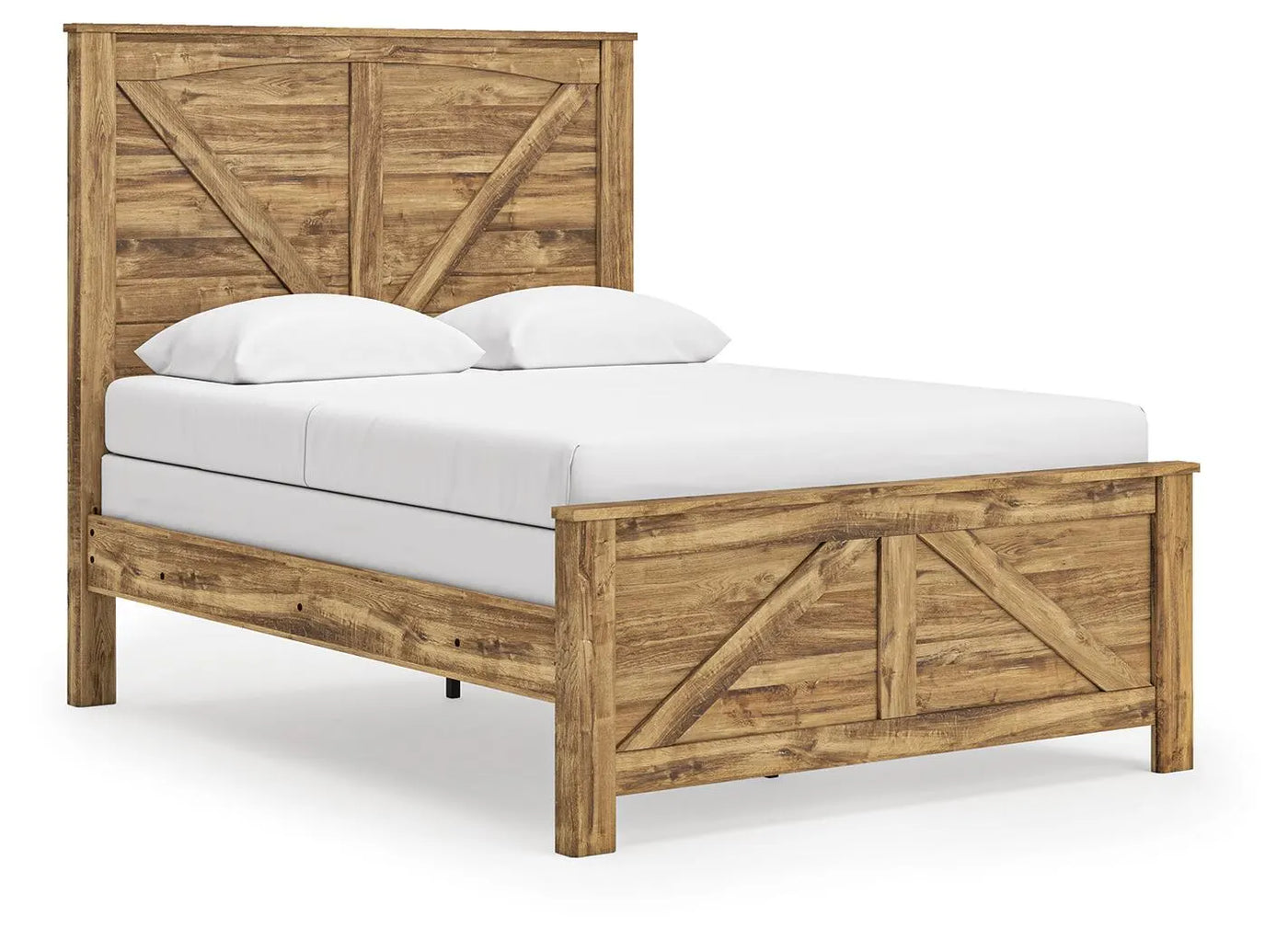 Cama Queen Crossbuck con paneles Branstony