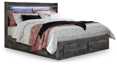 Cama Baystorm King con paneles y 4 cajones de almacenamiento