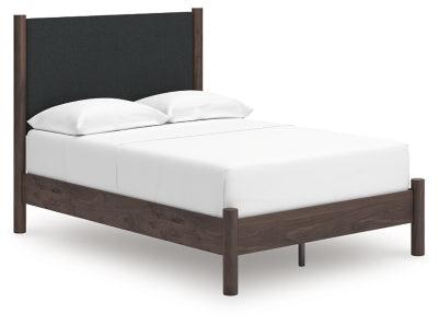 Cama Cadmori con plataforma y paneles tapizados