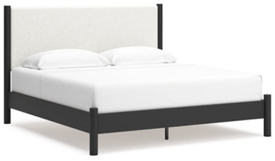 Cama Cadmori King con paneles tapizados
