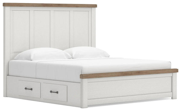 Savonport King Panel Bed with Storage