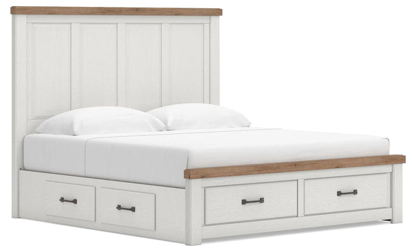 Cama Savonport King con almacenamiento y paneles