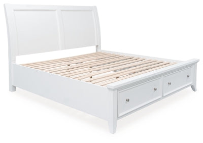 Cama con almacenamiento Trulani King Sleigh
