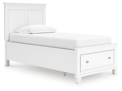 Cama con almacenamiento de dos paneles Fortman