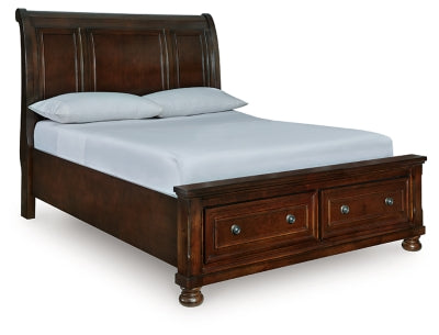 Cama con almacenamiento tipo trineo Porter Queen