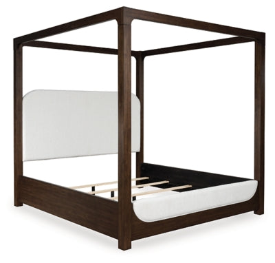 Cama con dosel tapizada Breckington King