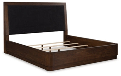 Cama tapizada Kendamor King con paneles