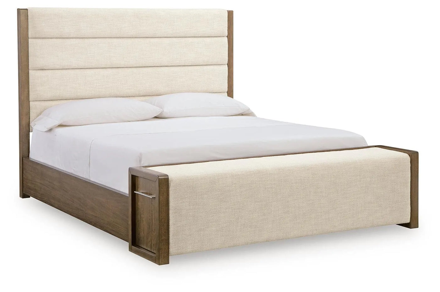 Cama tapizada Marxmore King con almacenaje