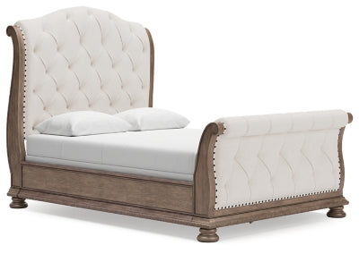 Cama de trineo tapizada Queen Ardenfield