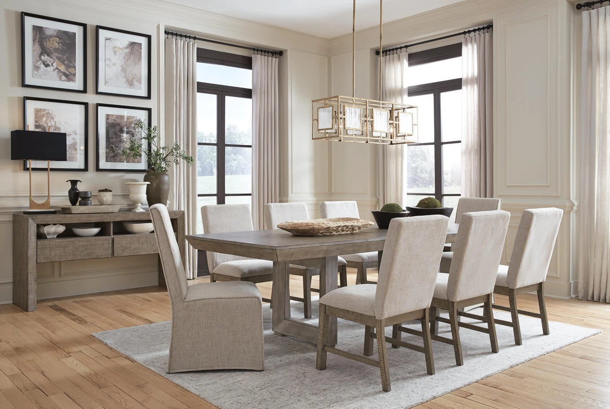 Mesa de comedor Langford y 8 sillas