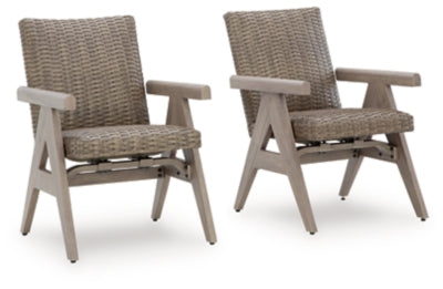 Sillón mecedor para exterior Carisbo (juego de 2)