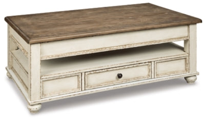 Mesa de centro Realyn con tapa elevable