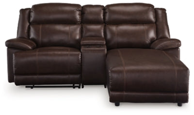 Sofá seccional reclinable eléctrico de 3 piezas con chaise longue VonKurt