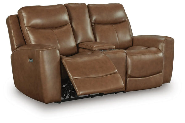 Momentum Moves Power Reclining Loveseat with Console