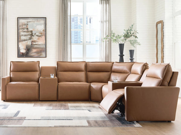 Arrington 7-Piece Power Reclining Sectional with Consoles