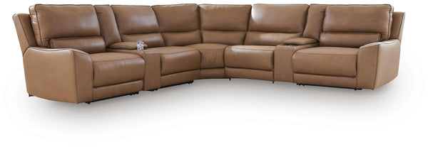 Silverbrooke 7-Piece Reclining Sectional with Storage Consoles