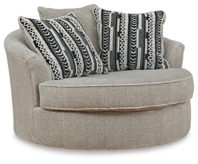 Silla giratoria extragrande decorativa Calnita - Sisal