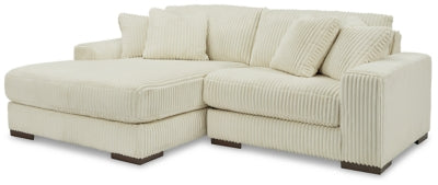 Seccional de 2 piezas Lindyn con chaise longue - Marfil
