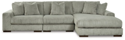 Lindyn 3-Piece Sectional with Chaise - Fog