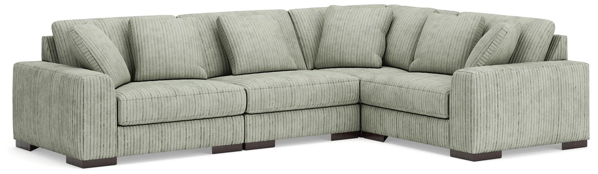Lindyn 4-Piece Sectional - Fog