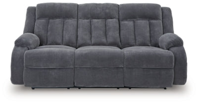 Sofá reclinable eléctrico Greely Bend con mesa abatible