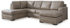 Seccional de 2 piezas con chaise longue Amuleto