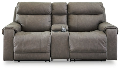 Starbot 3-Piece Power Reclining Sectional Loveseat with Console