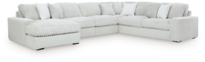 Estupendo seccional de 5 piezas con chaise longue
