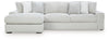 Estupendo sofá seccional de 2 piezas con chaise longue