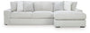 Estupendo sofá seccional de 2 piezas con chaise longue