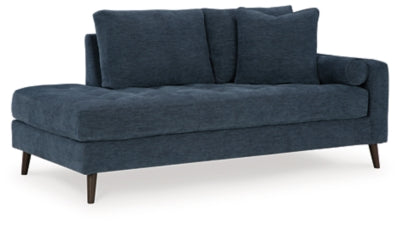 Bixler Right-Arm Facing Corner Chaise - Navy