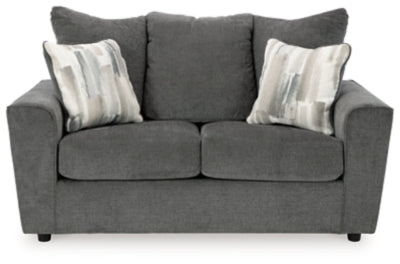 Stairatt Loveseat - Gravel