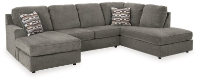 Seccional de 2 piezas con chaise longue O'Phannon - Masilla
